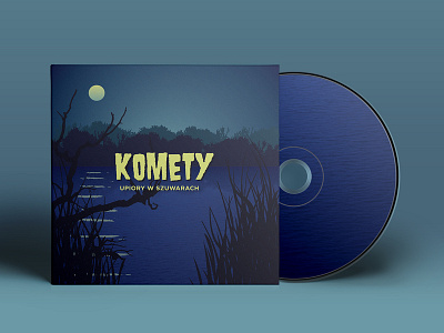 Komety - Upiory album album art album cover cover gloomy illustration komety lake music night single upiory