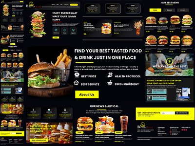 BURGER BLAST illustration ui