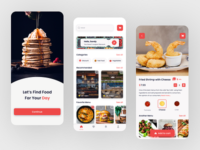 "Food Order & Delivery Mobile App" Ui Design