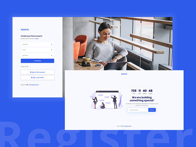 Register Form app design login login page register register form ui ux website