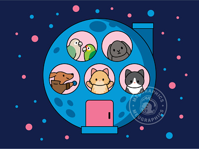 Home Planet cute design illustration kawaii simplistic stickermule vector
