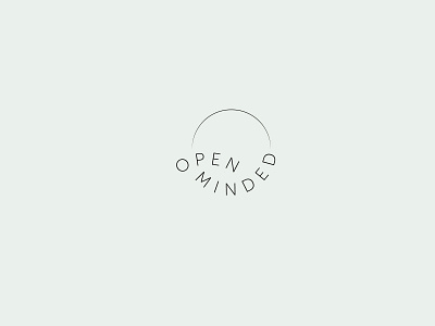 Open Minded Circular Logo Design branding circle circles flow logo design minded minimal minimalist open outline sans serif stroke type art typeface typographic typography