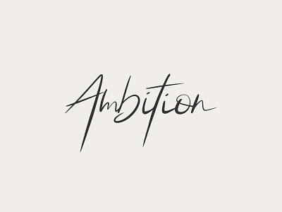 Ambition Fun Hand Lettering ambition calligraphy calligraphy logo cursive custom lettering custom logo hand drawn hand lettering ipad lettering letters logo designer procreate script type art typography