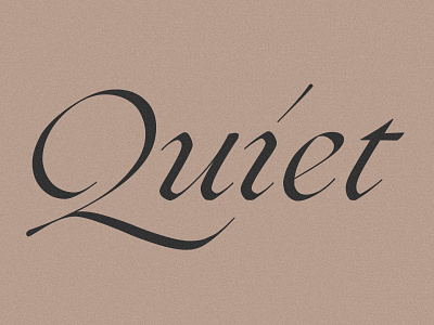 Modern and Elegant Typography Letter Q brown editorial elegant graphicdesign luxe minimal minimalist modern ogg q quiet serif typographic typography unique unique design unique typography