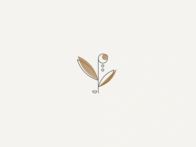 Hortus Gardens Natural Logo Design branding branding concept elegant flower gardens gold gradient horticulture leaves line art logo design luxe luxery minimal natural nature plant planting