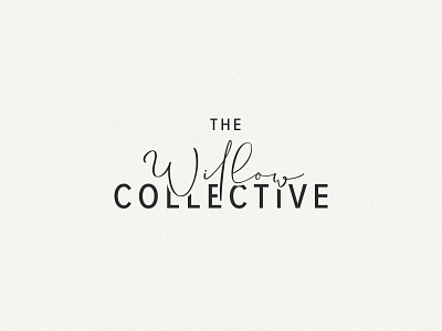The Willow Collective branding calligraphy calligraphy and lettering artist collective graphic designer hand lettering logo design minimal minimalist nature type art typeface typographic typography willow