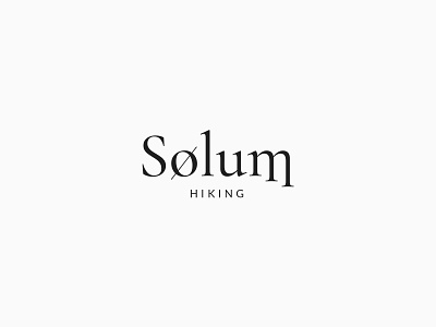 Solum Hiking Typographic Branding branding branding concept elegant hiking letter detail lettering line work logo design minimal minimalist outdoors serif typeface typographic typographic logo typography