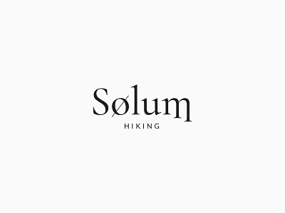 Solum Hiking Typographic Branding