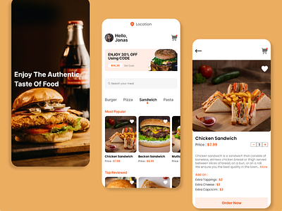 Food App Design Concept