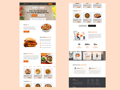 Restaurant Webpage Design ui