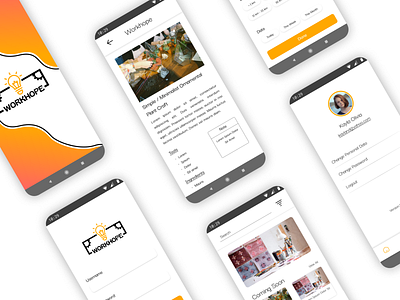 Mobile Workshop Application design simple ui ui design ui design app