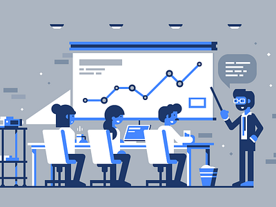 Ecosystems: Careers career chart desk keynote meeting powerpoint presentation projector success