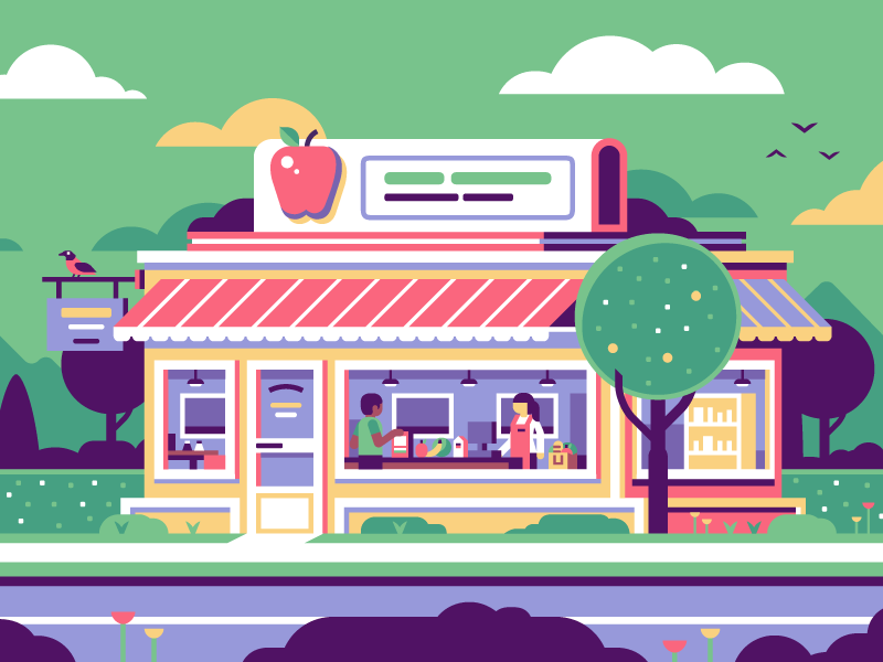 Grocery Store by Matt Anderson on Dribbble