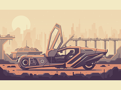 Blade Runner 2049 2049 blade runner bridge car city dystopia future futuristic los angeles rock vegas