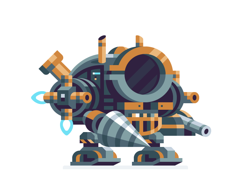 Concept art for a mech suit designed for mining, | Stable Diffusion