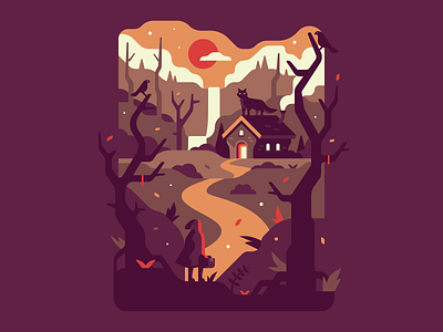 Little Red Riding Hood Designs Themes Templates And Downloadable Graphic Elements On Dribbble Little Red Riding Hood Designs Themes Templates And Downloadable Graphic Elements On Dribbble