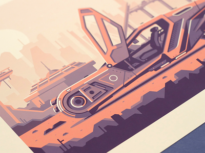 Blade Runner 2049 atmospheric blade runner car city cyberpunk dystopia print scifi skyline