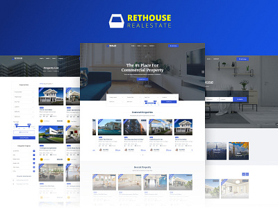 Rethouse Real Estate agency agent property apartment buy company developer home listing listing property real estate rent webdesign