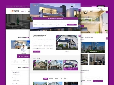 Website Property Listing Design Concept