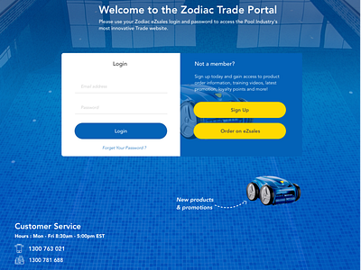 Login and Sign Up concept Website company portal product service swimmingpool webdesign webdeveloper website
