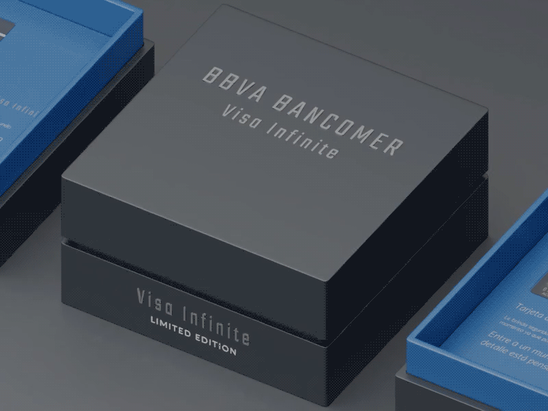 BBVA Bancomer Visa Infinite 3d app 3d card bancomer bank banking blender blender 3d infinite mexico