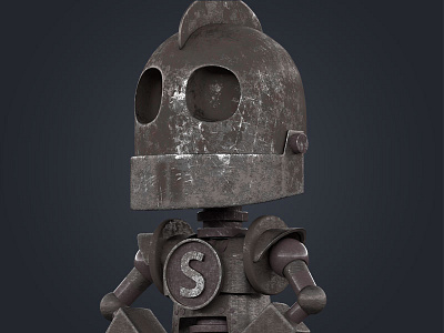 The Iron Giant 3d blender blender character cyborg iron giant metal mexico robot sci fi