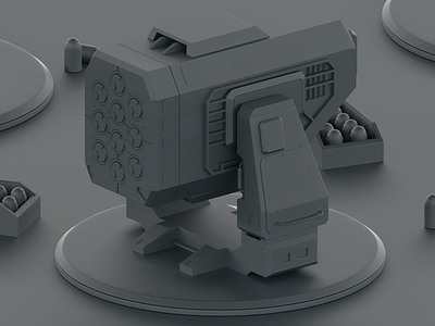 Halo Missile Turret WIP 3d blender blender 3d gun halo hardsurface mexico missile turret