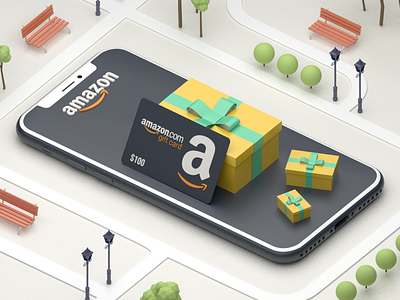 Amazon City 3d 3d card amazon amazon card amazon gift blender blender 3d gift 3d illustration mexico