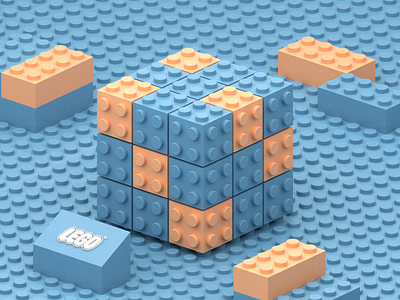 Lego Rubik's Cube by Diego Velazquez on Dribbble