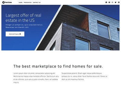 Free Real Estate Template coding free bootstrap free html free template free theme freebie freebies mexico real estate template theme