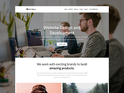 Smart Agency Template bootstrap 4 css design freebie html html css html template html theme mexico template theme