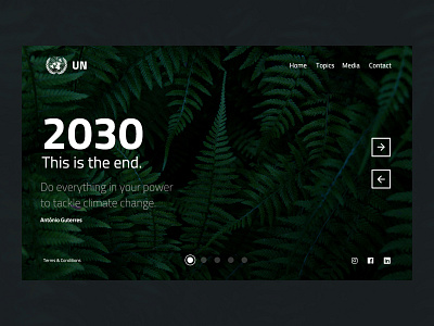 2030, this is the end black ui climate change dark ui global warning leaves mexico nature plants template theme ui ui ux