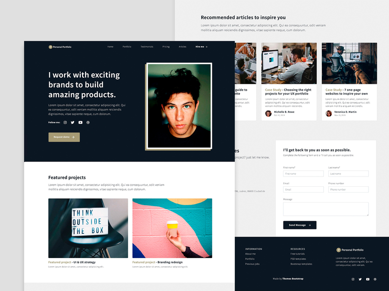 Free Personal Portfolio Web Template