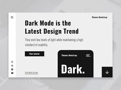 Dark Mode bootstrap 4 clean free free template free theme freebie mexico simple theme ui ui design ux ux design