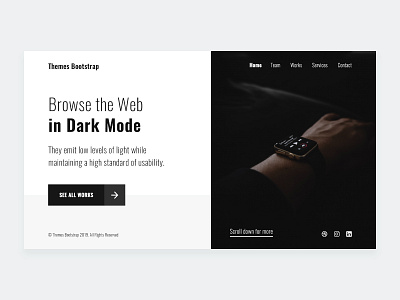 Dark Mode bootstrap 4 clean free free template free theme freebie mexico simple theme ui ui design ux ux design