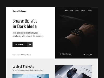 Dark Mode bootstrap 4 clean free free template free theme freebie mexico simple theme ui ui design ux ux design