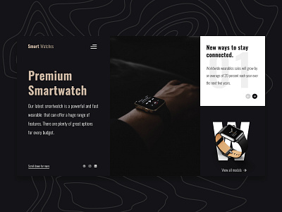 Smartwatch apple black clean dark mode mexico simple smartwatch theme ui ui design ux ux design