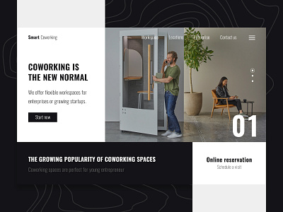 Coworking clean coworking dark dark mode elegant free template free theme mexico simple theme tutorial ui ui design ux ux design