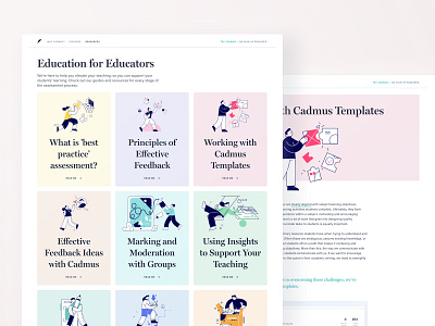 Education for educators assessment cadmus education guides learning product design react sketch