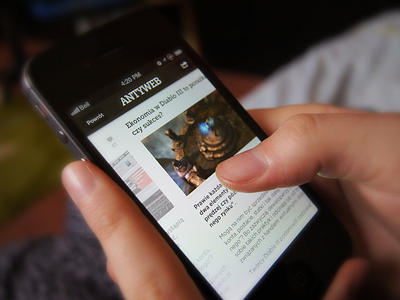 Antyweb app concept antyweb app concept intergace ios iphone mobile redesign ui
