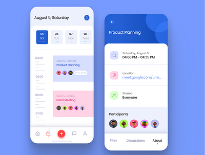 To Do App app blue design mobile ui ux