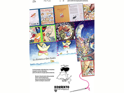 Promotional banner. Illustrations by Ricardo Castellón branding illustration typography