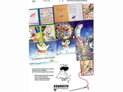 Promotional banner. Illustrations by Ricardo Castellón