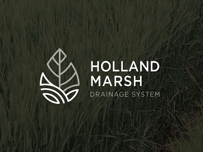 Holland Marsh logo agriculture canal drainage landscape leaf line art water water drop wetland