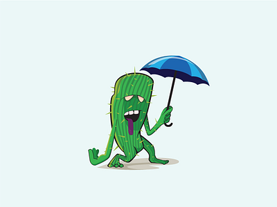 So hot beq cactus hot icon illustration