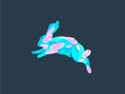 Rabbit animals fantasy icon illustration logo ui