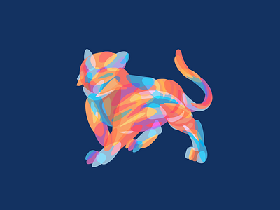 Tiger forsale icon illustration logo tiger