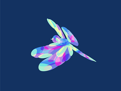 Dragonfly beq bugs icon illustration