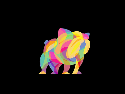 Bulldog animals beq bulldog dog icon illustration logo ui