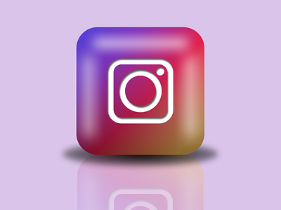 3D Instagram Logo